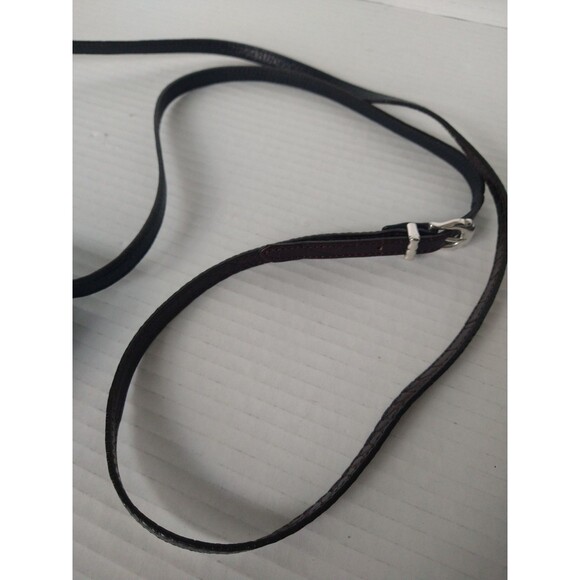 Brighton Leather Crossbody Wallet Tri Fold Black Brown small mini pockets clutch - Picture 15 of 16